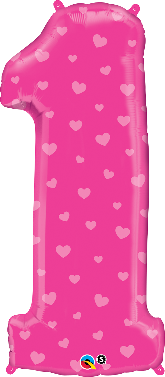 Peppa Pig 1st Birthday Balloon Bouquet (534x1222), Png Download