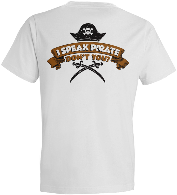 Children's I Speak Pirate Short Sleeve Tee Shirt - T Shirt Soul Funk (800x905), Png Download