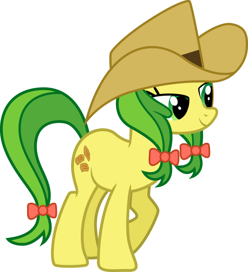 Apple Fritter Fedora - Mlp Characters Apple Family (800x878), Png Download
