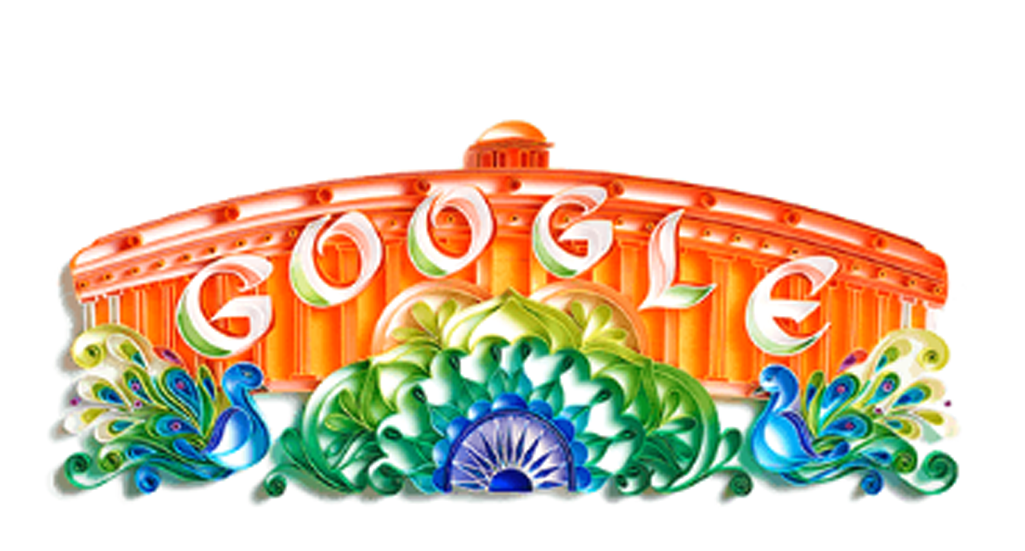 Google Doodle - India Independence Day 2017 Google (1024x768), Png Download