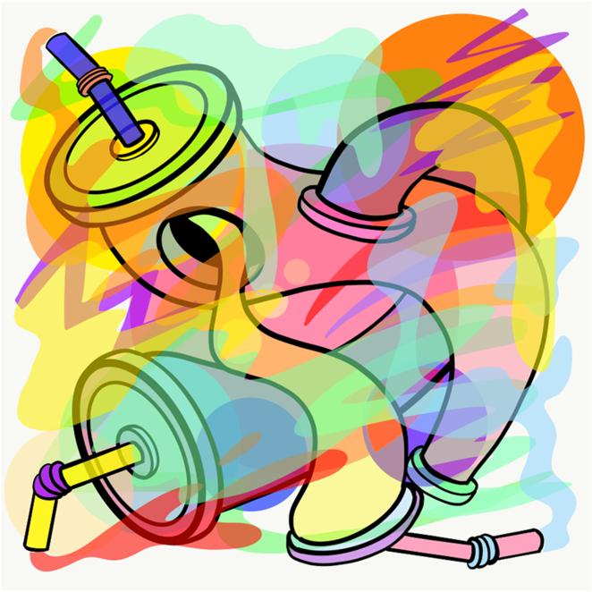 Abstracts Plus A Snake Doodle (1000x750), Png Download