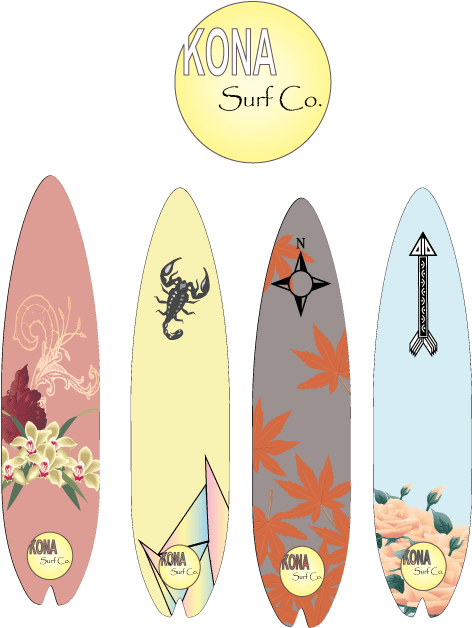 Surfboard Board-design - Surfboard (612x792), Png Download