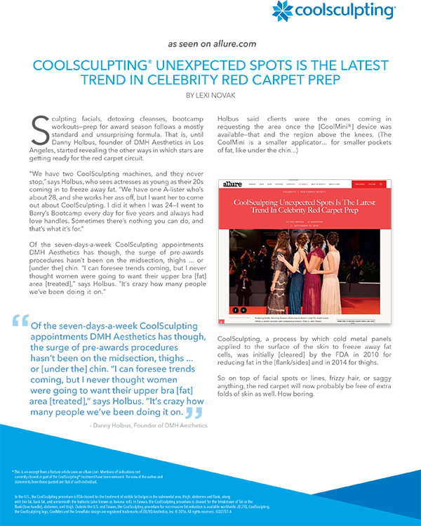 Coolsculpting On Red Carpet - Fat Removal Procedures (600x748), Png Download