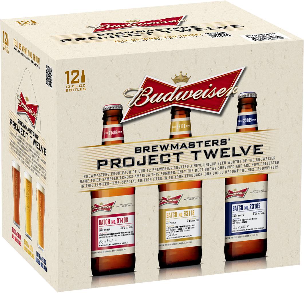 Consumers Help Choose Three New Budweiser Beers For - Budweiser Beer - 15 Pack, 16 Fl Oz Bottles (1080x1040), Png Download
