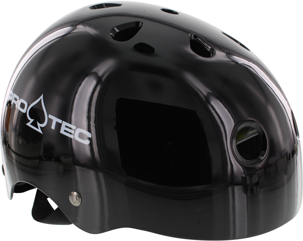 Protec Classic Gloss Black Helmet - Protec Classic Gloss Black- X-large Helmet, Black (1024x1024), Png Download