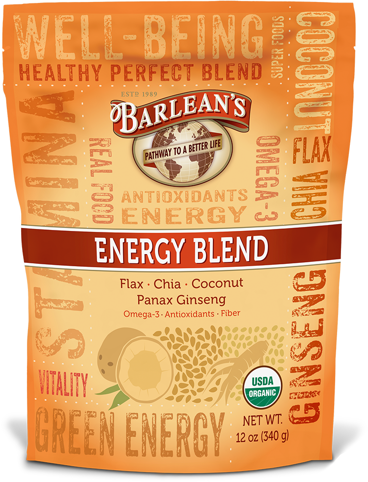 Organic Energy Seed Blend - Barlean's Total Omega Swirl - Orange Cream - 8 Fl Oz (782x1000), Png Download
