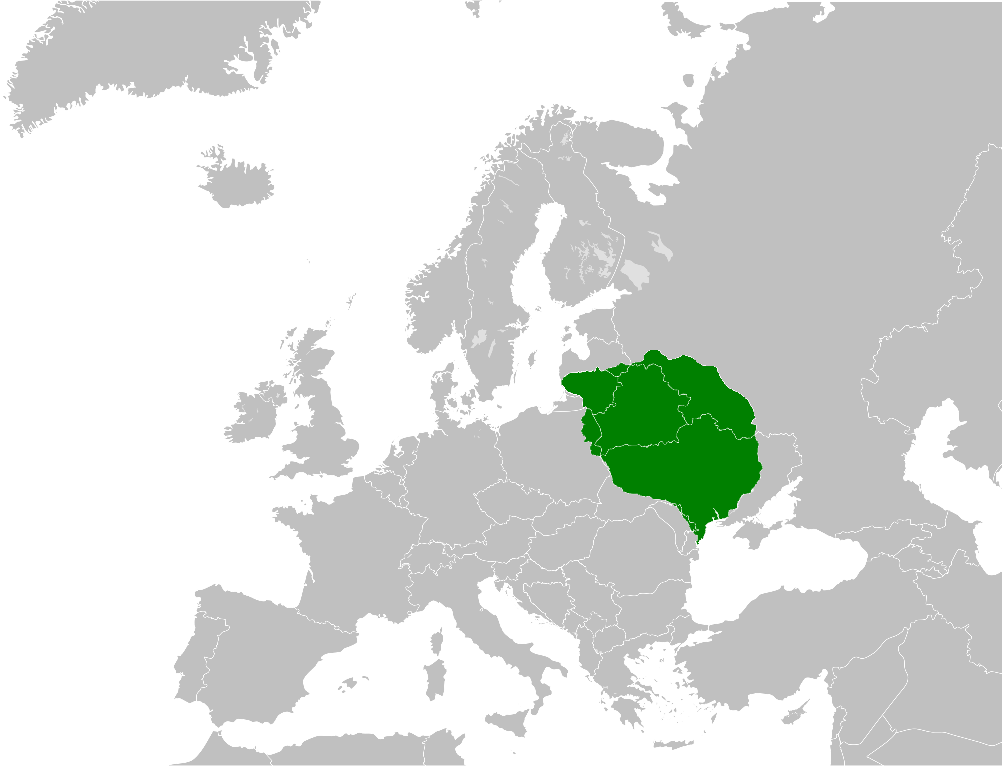 Azerbaijan On A Map Of Europe (2000x1529), Png Download