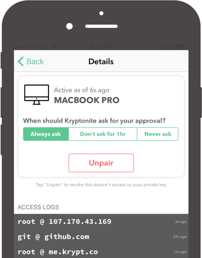 Kryptonite Approval Policy And Audit Log - Iphone (1600x905), Png Download
