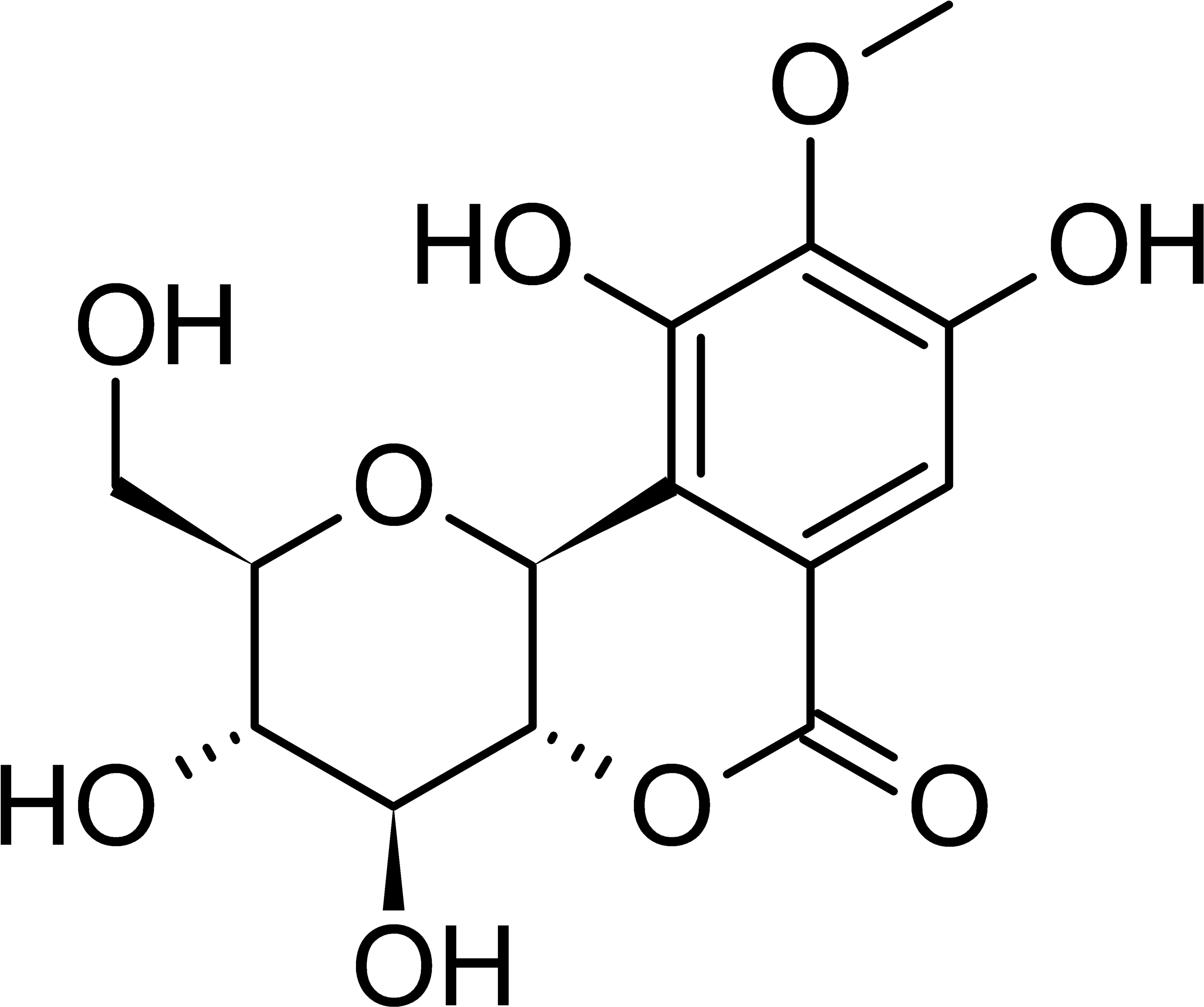 File - Bergenin (3800x3203), Png Download