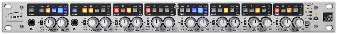 Audient Asp880 - Audient Asp880 - 8-channel Class-a Mic Pre With Adc (1200x800), Png Download