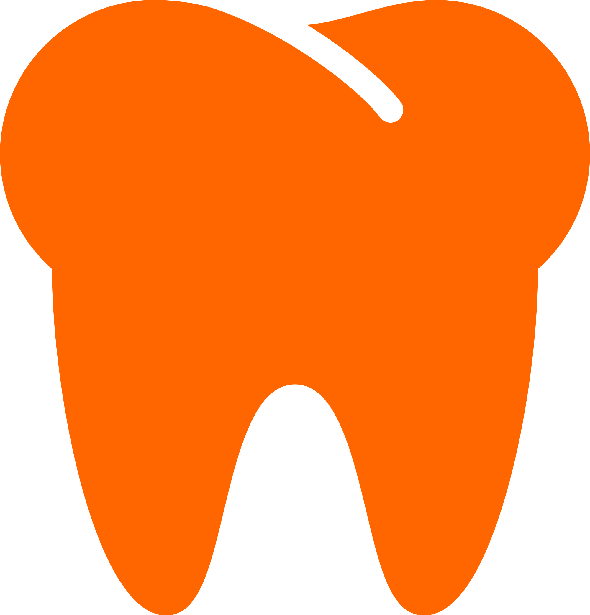 Open - Orange Tooth Png (2000x2087), Png Download