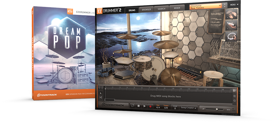 Dream Pop Ezx - Toontrack Ezx - Dream Pop (898x403), Png Download