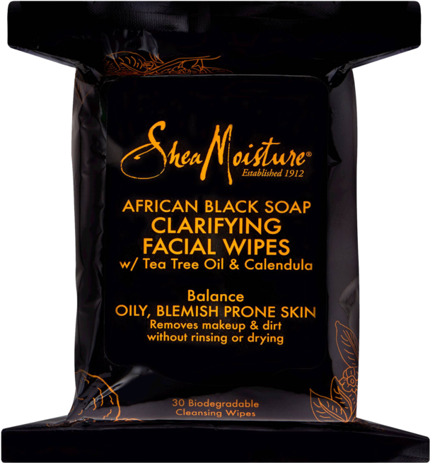 Shea Moisture African Black Soap Wipes (1000x686), Png Download