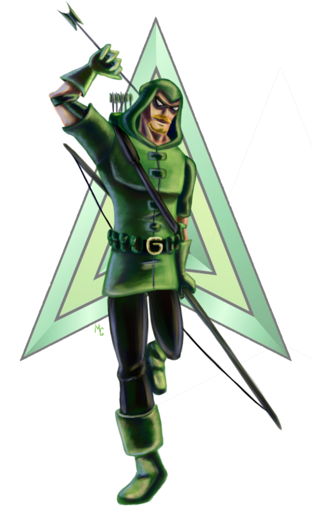 Dc Green Arrow Png Image Free Download - Green Arrow Comics Png (664x1202), Png Download