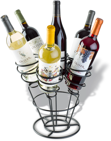 Bottle Bouquet - Black - Oliver Winery (600x600), Png Download