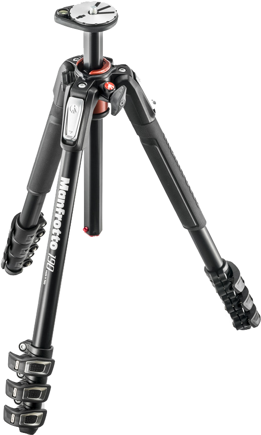 Manfrotto Mt190xpro4 Aluminium Four Section Tripod - Manfrotto Tripods Mt190xpro4 4-sections Alu. (539x890), Png Download