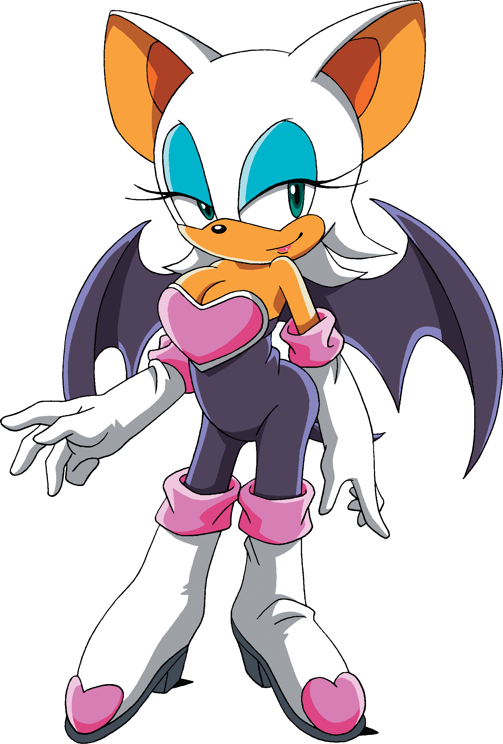 Rouge The Bat - Rouge The Bat Body (1762x2607), Png Download