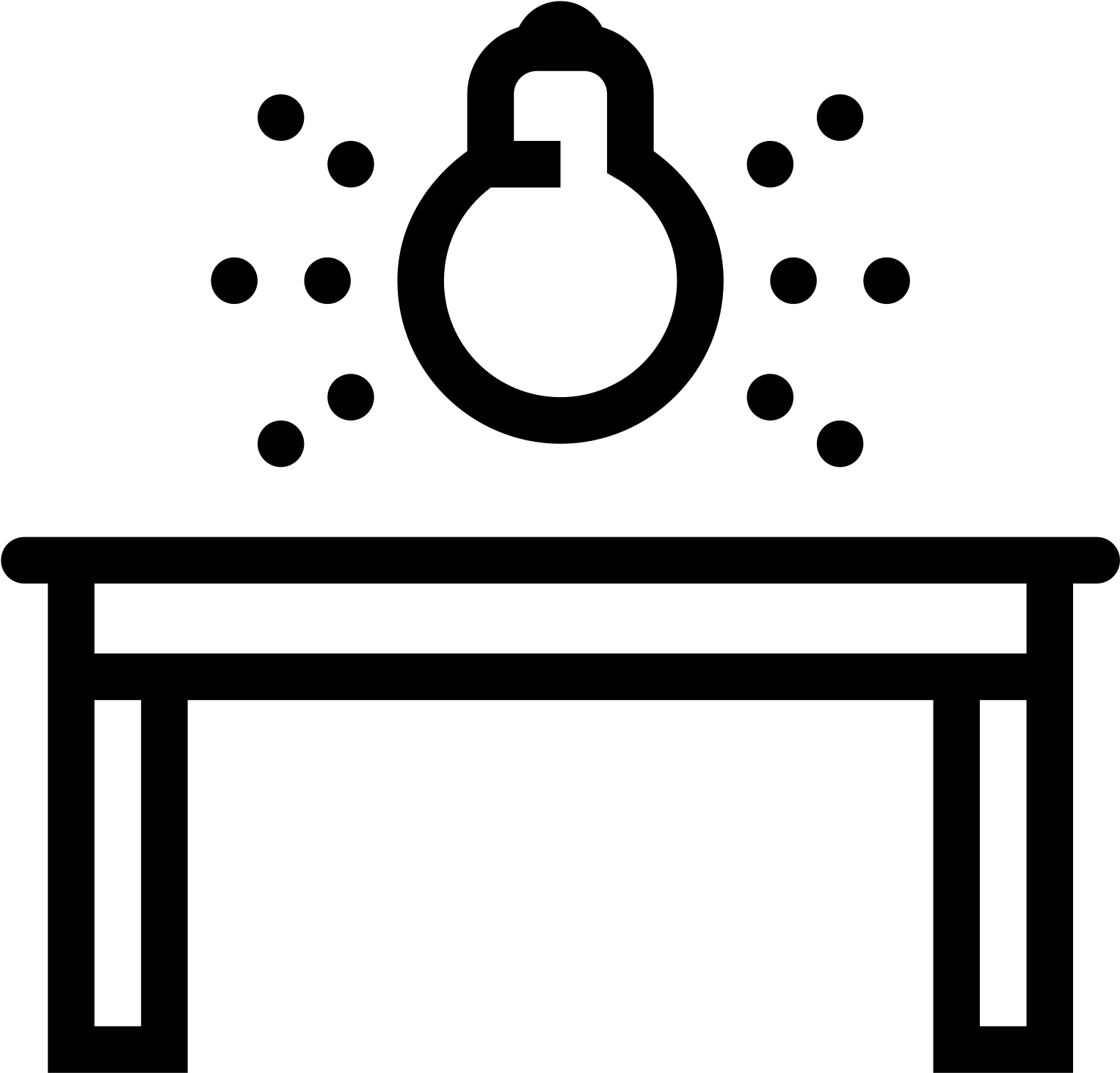 Dining Table Light Icon - Светильники Png Иконки (1600x1600), Png Download