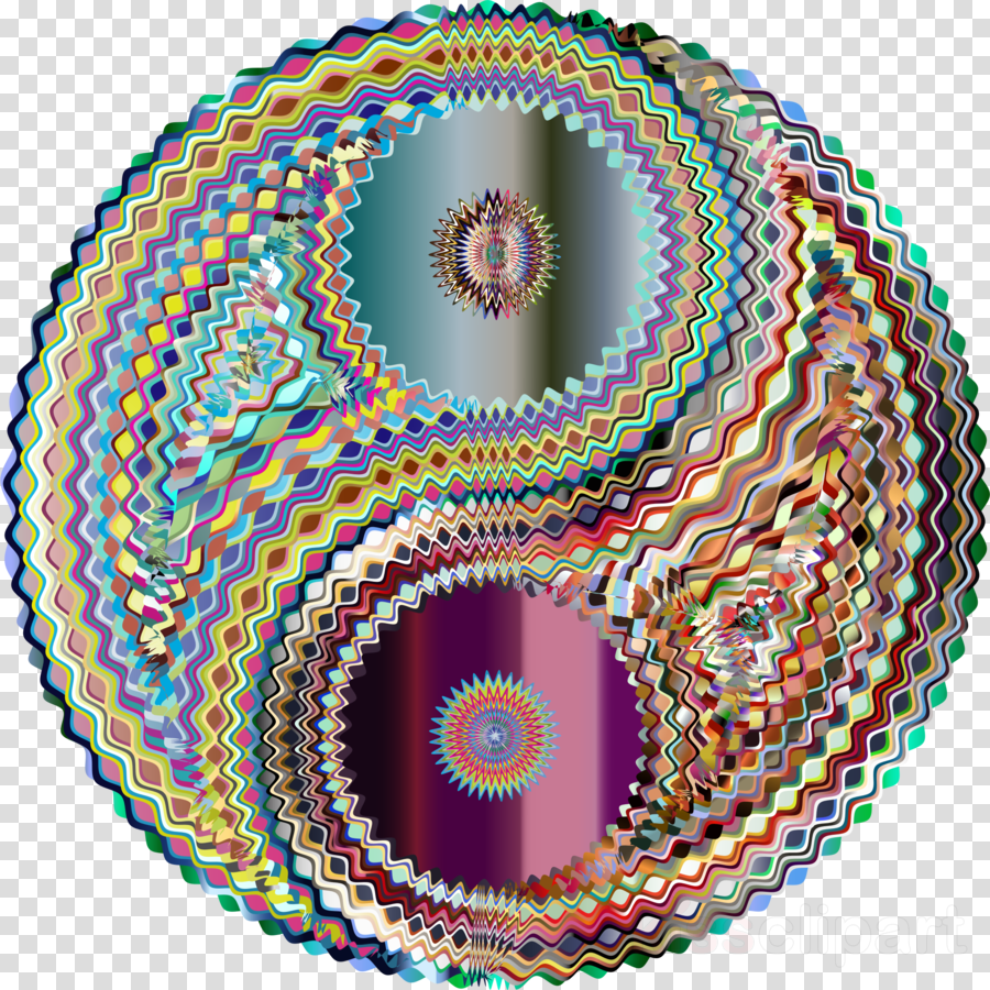 Psychedelic Yin And Yang Clipart Psychedelia Psychedelic - Yin Yang Psychedelic Png (900x900), Png Download