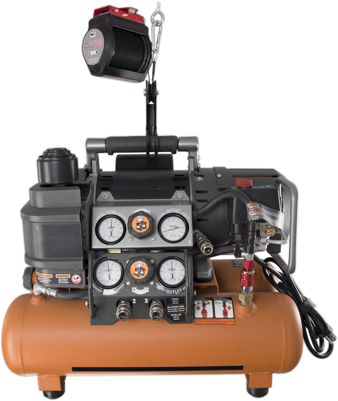 Compact Lifting Hook - Recertified - Factory-reconditioned Zrof50150ts 5 Gallon (1400x1660), Png Download