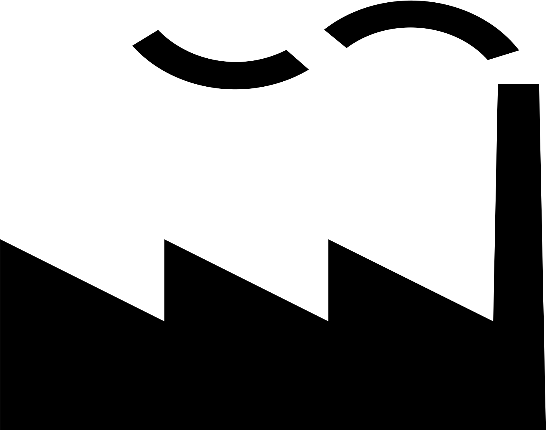 Open - Symbole Usine (2000x1745), Png Download