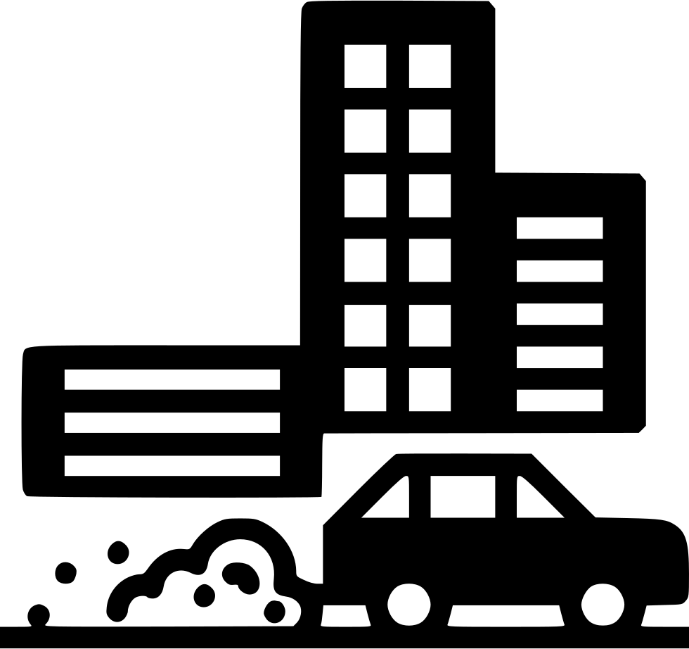 Air Pollution Savefuel Waste Building Comments - Air Pollution City Icon (980x922), Png Download