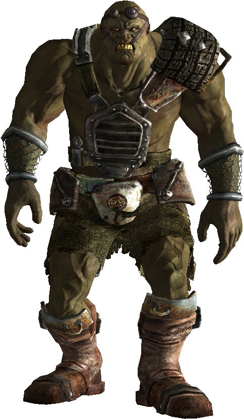 These Mutants Attack By Rushing The Player If Utilizing - Fallout 3 Super Mutant (626x854), Png Download