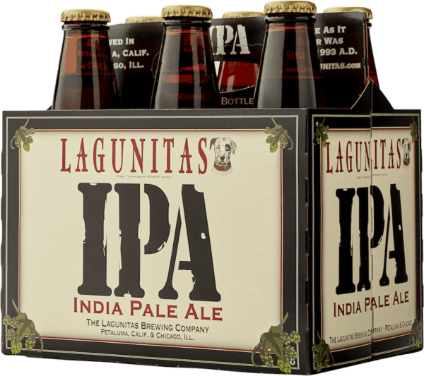 Lagunitas Ipa 6 Pack (600x533), Png Download