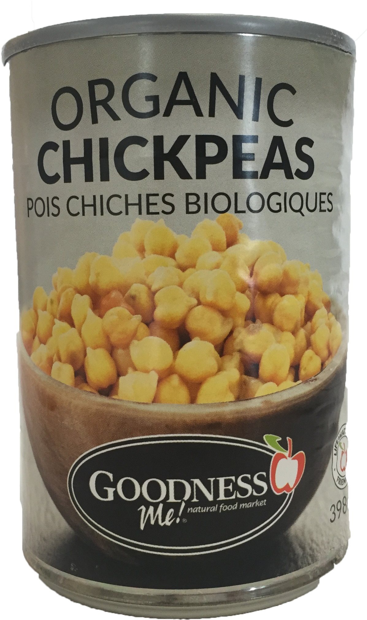 Goodness Me - Organic Chickpeas - 398 Ml - Goodness Me (1224x2048), Png Download