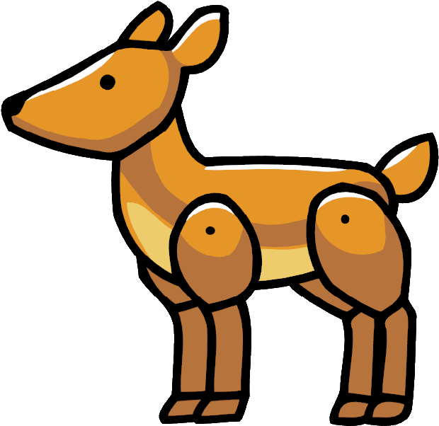 Fawn - Scribblenauts Fawn (650x625), Png Download