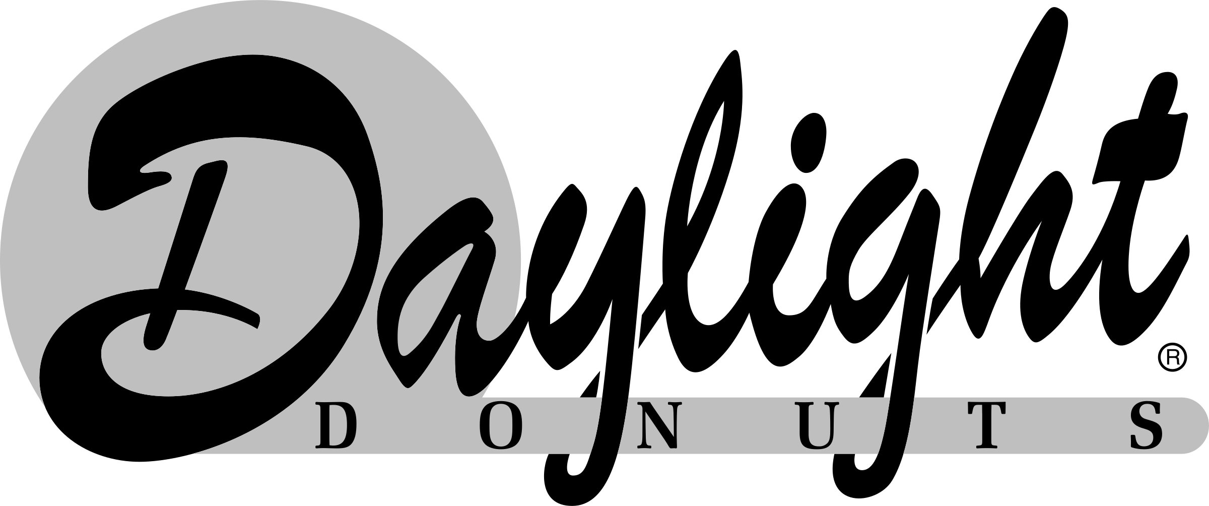 Daylight Doughnuts 2 Logo Png Transparent - Daylight Donuts (2400x1004), Png Download