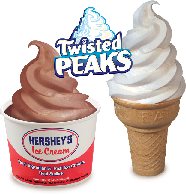 Chocolate Twist Cup And Vanilla Twist Cone - Vanilla Ice Cream Cone Drawing (620x651), Png Download