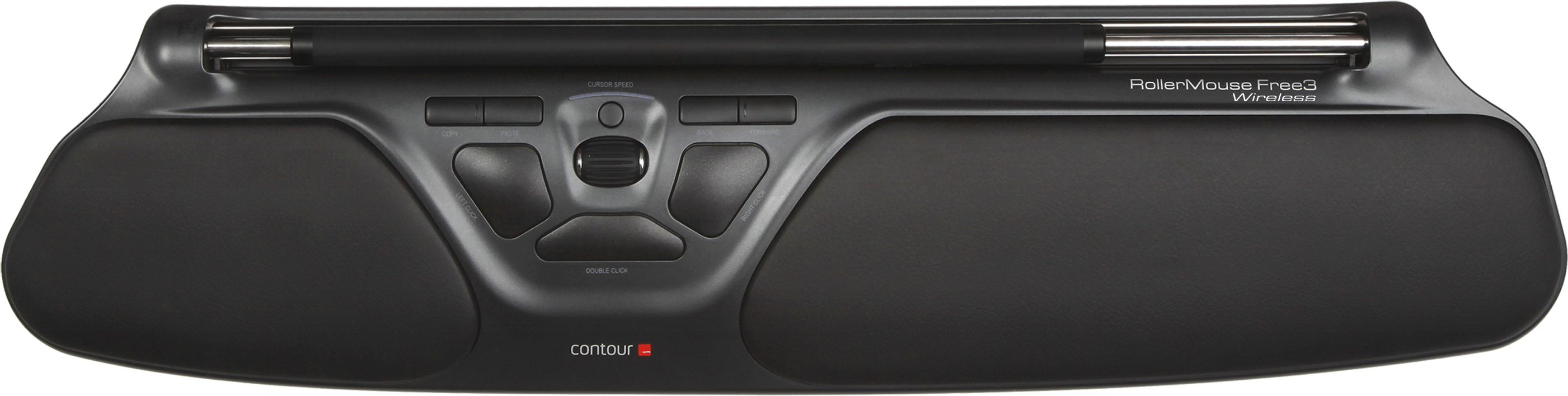 Allrounder With High Cursor Speeds And Open Rollerbar - Contour Rollermouse Free3 (3000x1154), Png Download