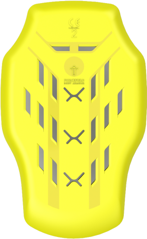 Preview - Forcefield Isolator Pu L2 Back Armour Yellow One Size (723x1024), Png Download