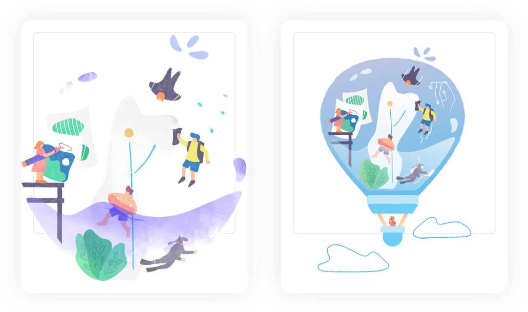 We Experimented With Form, Texture, Skin Colours, Body - Hot Air Balloon (1200x638), Png Download