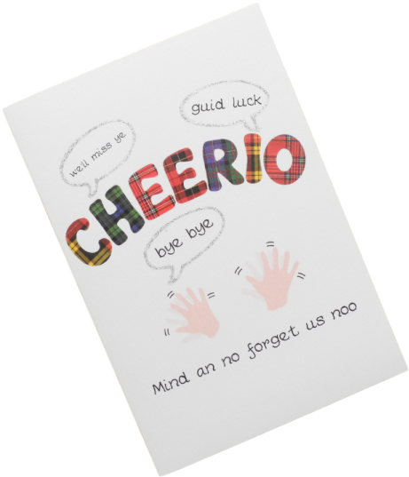 Scottish Good Luck Leaving Card Tartan Scots Language - Scottish Birthday Card Female (768x576), Png Download