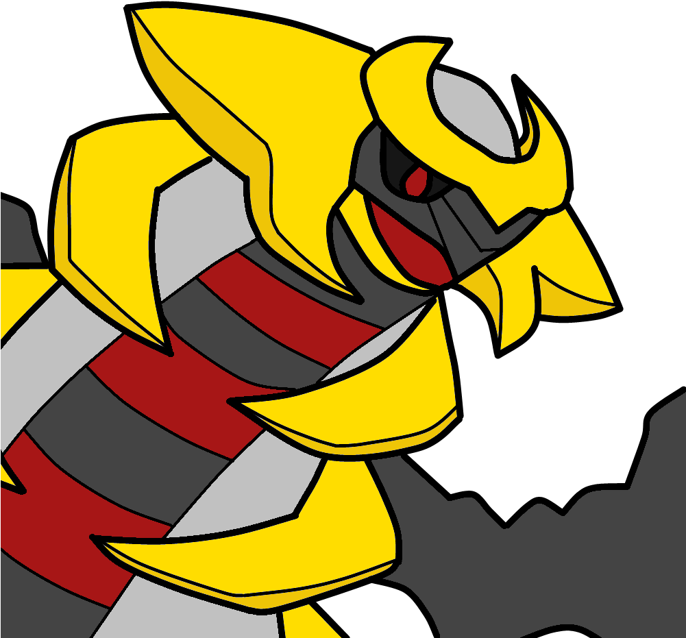 Legends Giratina - Cartoon (1000x1000), Png Download