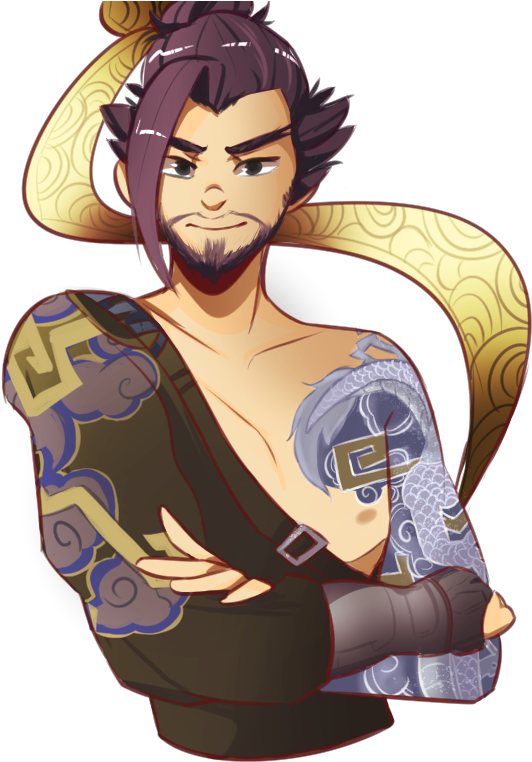 Shimada Brothers, Overwatch Pin, Overwatch Drawings, - Video Game (564x777), Png Download