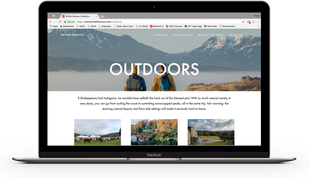 British Famous Landing Page Outdoors (1000x624), Png Download