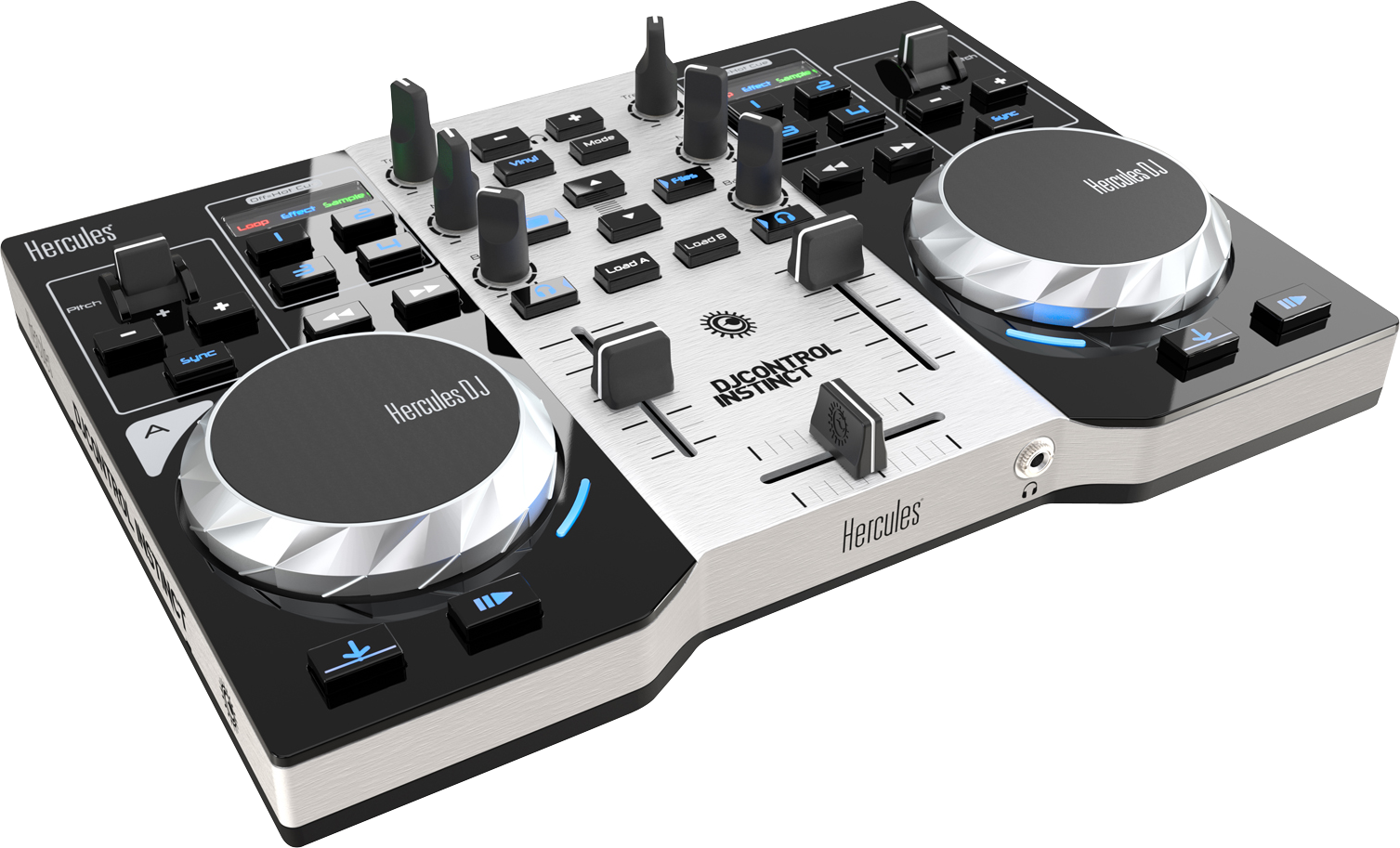 Hercules Djcontrol Instinct S Series - Hercules Dj Control Instinct S Series Mixing Console (1507x913), Png Download