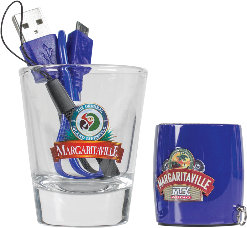 Mtx Margaritaville Audio Bluetooth Sound Shot Speaker - Margaritaville Bluetooth Sound Shot Mini Speaker - (1000x1000), Png Download