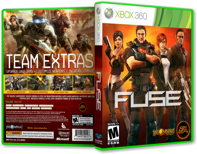 Fuse Xbox 360 Box Art Cover By Payam Mazkouri Rh Vgboxart - Fuse 2 Xbox 360 (700x525), Png Download