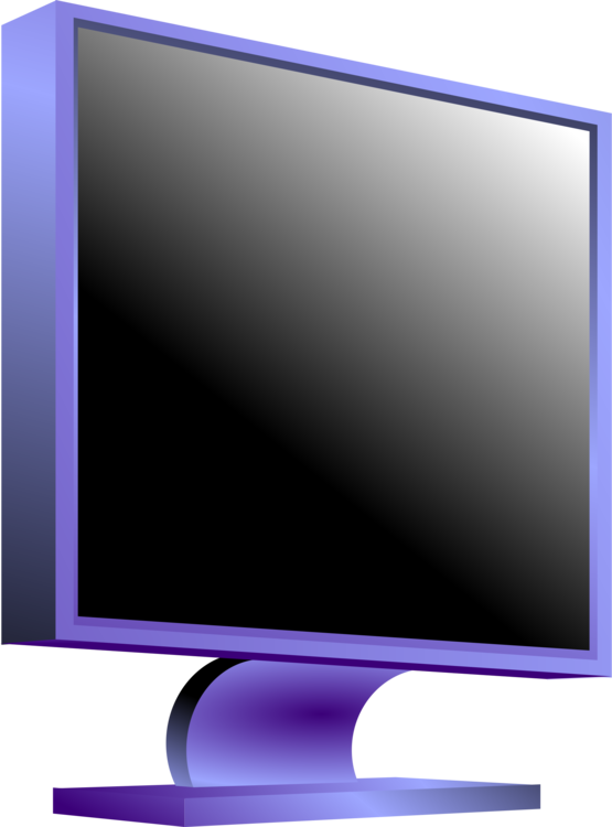 Free Computer Display Liquid Crystal Led Backlit Liquidcrystal - Computer Monitor Vector Pink (555x750), Png Download