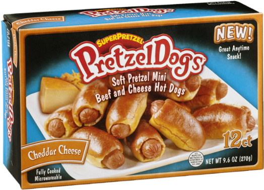 Superpretzel Pretzeldogs Soft Pretzel Mini Beef And - Super Pretzel Hot Dog (600x600), Png Download