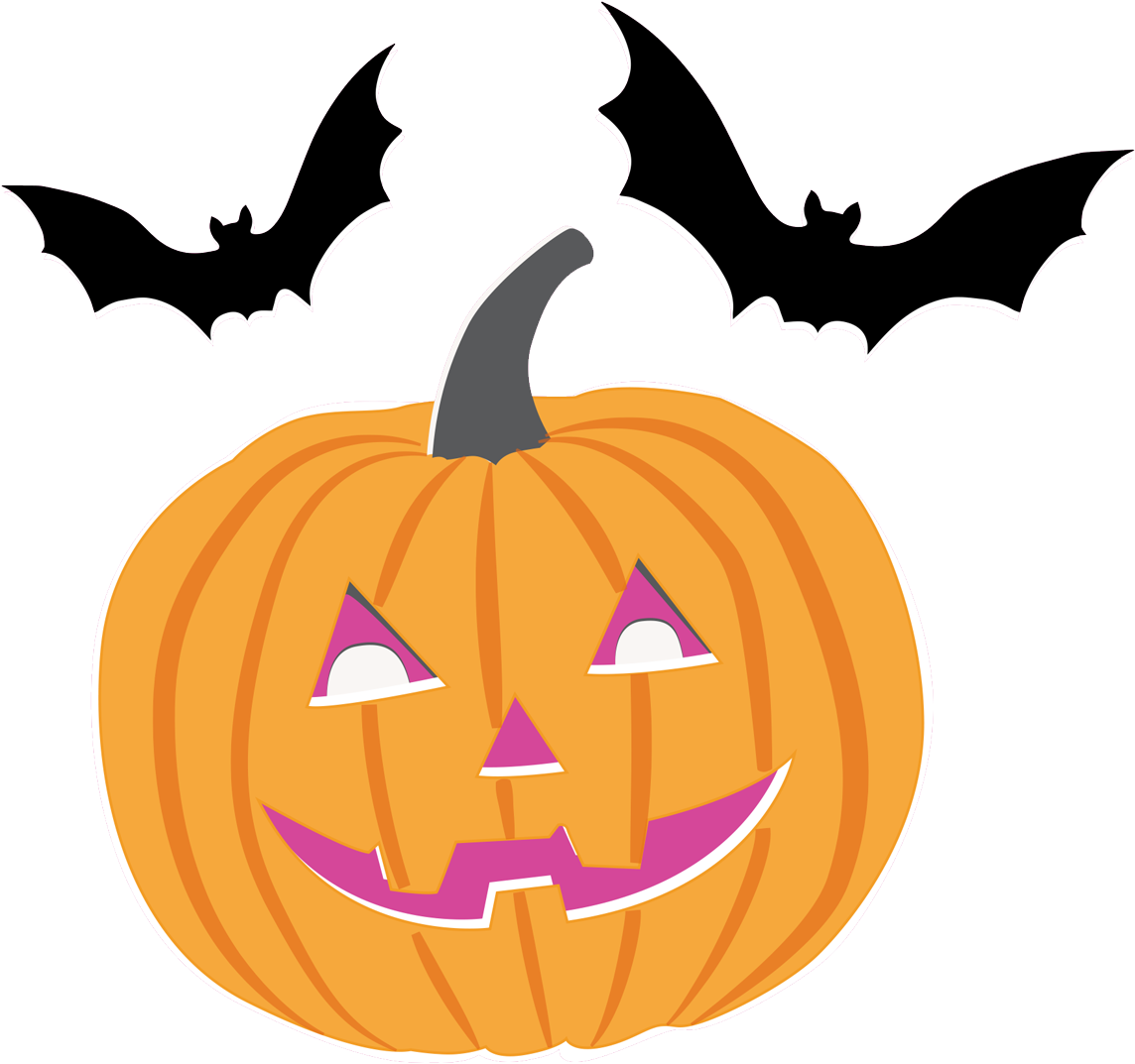 Alessia Cara Pixel Art - Jack O Lantern Stencils Bat (1800x1399), Png Download