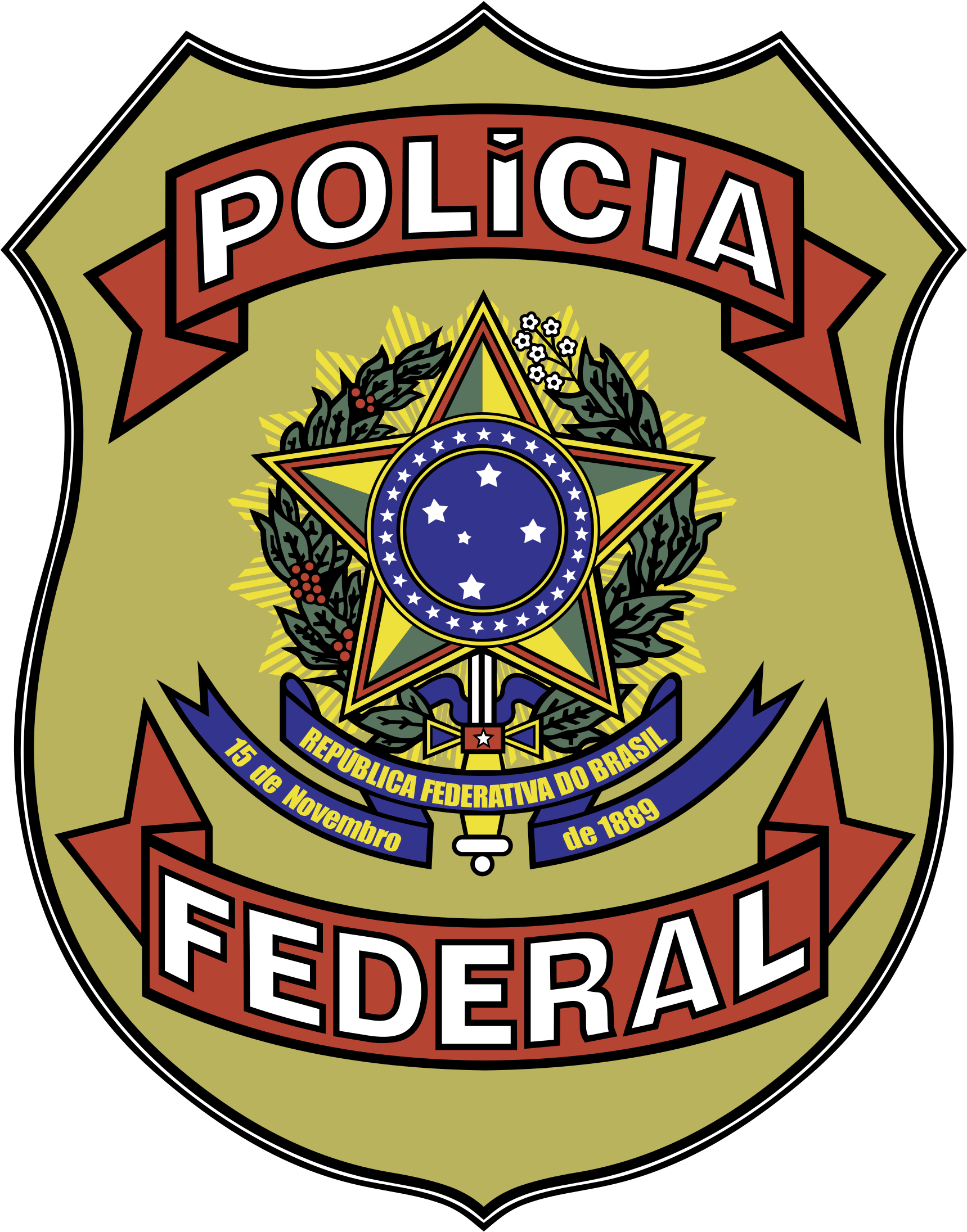 Policia Federal Logo Png Transparent - Policia Federal (2400x2400), Png Download
