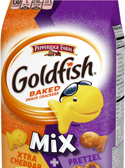 Goldfish Mix Xtra Cheddar Pretzel Baked Snack Crackers - Recall On Goldfish Crackers (980x587), Png Download