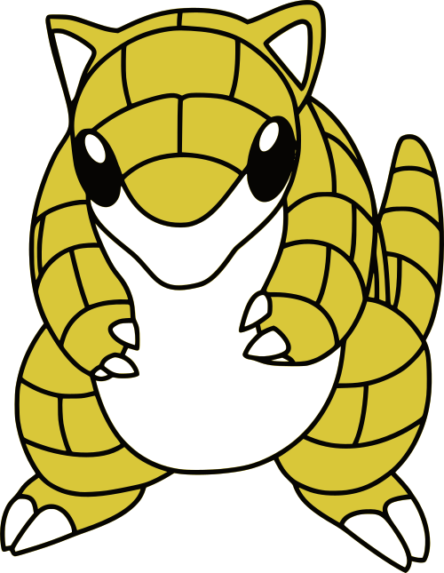 Sandshrew, Sandshrew - Pokemon Sandshrew (500x645), Png Download