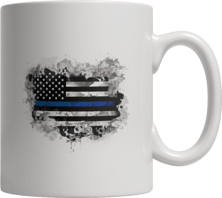 Heart Blue Flag - Mug (1024x1024), Png Download