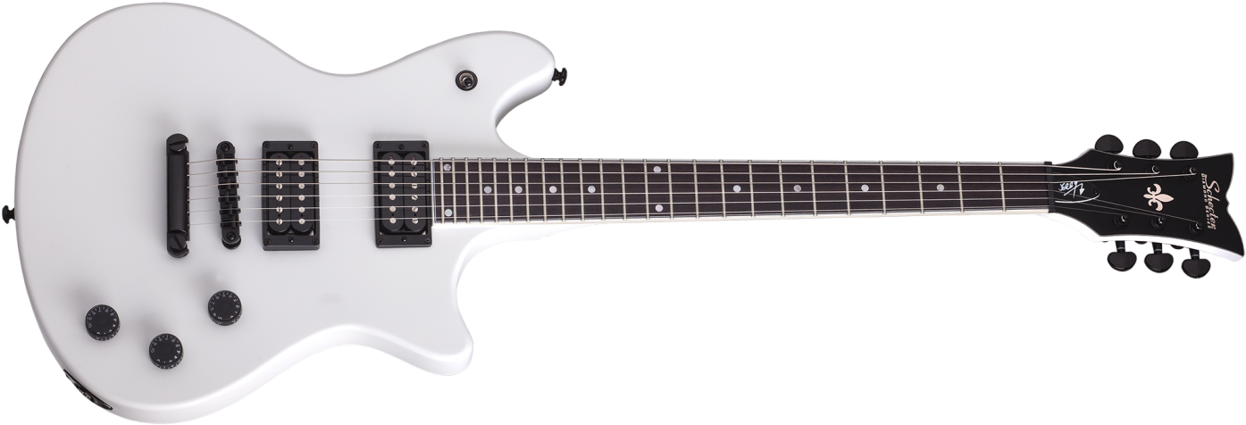 Schecter Electric Guitar Jerry Horton Signature Model - Schecter Jerry Horton Tempest Signature Satin White (1400x900), Png Download